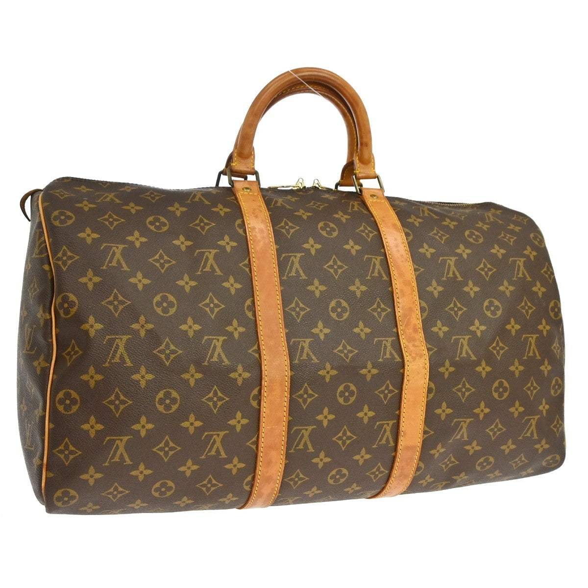 Louis Vuitton Louis Vuitton Keepall Bag Monogram Canvas Brown Canvas Travel Bag Bag (Pre-Loved)