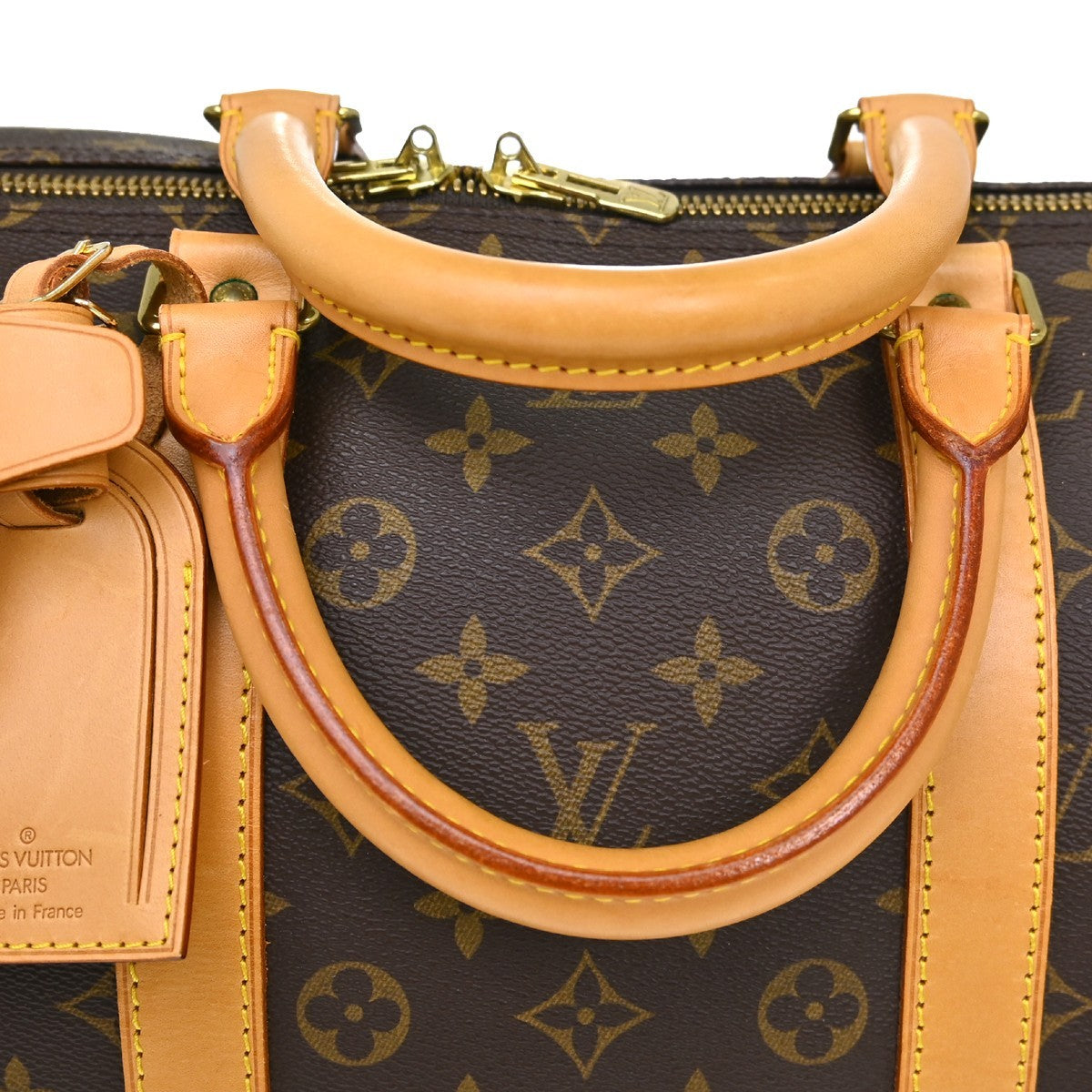 Louis Vuitton Keepall Bag Monogram Canvas Brown Canvas Travel Bag Bag (Pre-Loved)