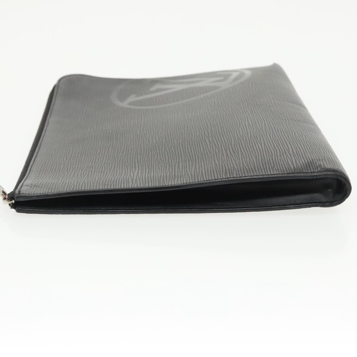 Louis Vuitton Pochette Jour Initials Epi Leather Black Leather Clutche & Pouche Bag (Pre-Loved)