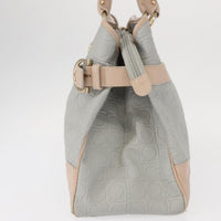 Salvatore Ferragamo Gancini Tote Leather Gray Leather Tote Bag Bag (Pre-Loved)