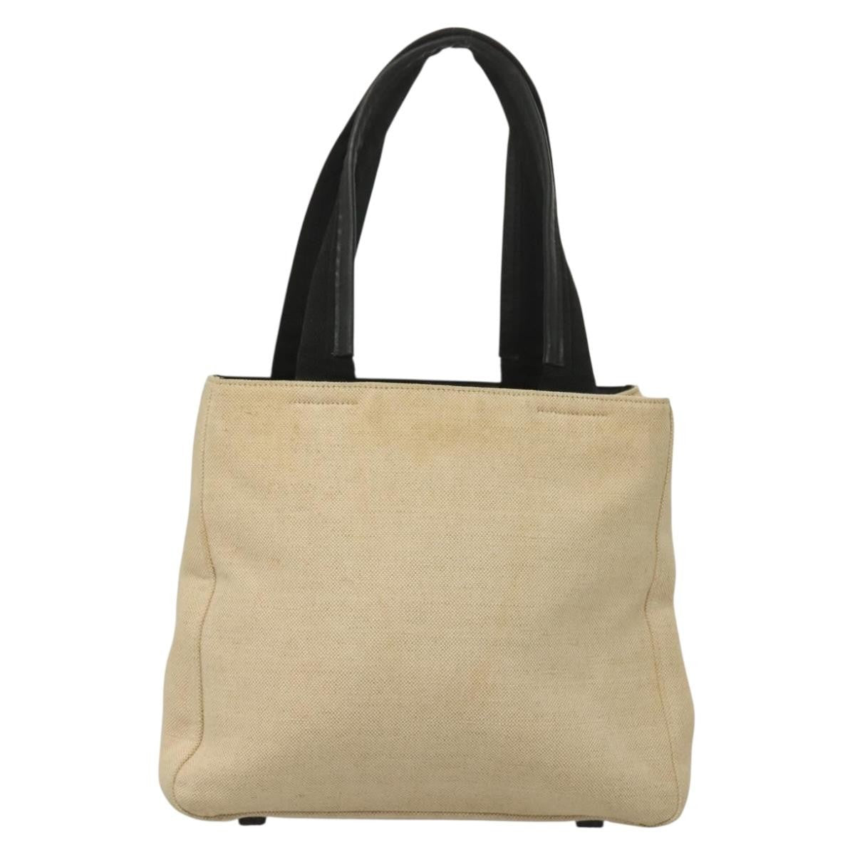 Prada Sport Tote Bag Canvas Beige Canvas Tote Bag Bag (Authentic Pre-Loved)
