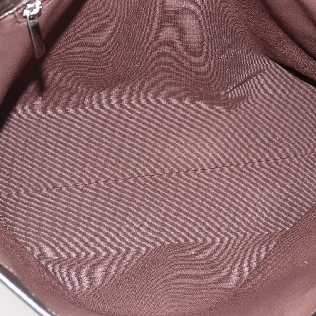 Salvatore Ferragamo Gancini Tote Patent Leather Gold Patent_Leather Tote Bag Bag (Authentic Pre-Loved)