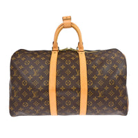 Louis Vuitton Louis Vuitton Keepall Bag Monogram Canvas Brown Canvas Handbag (Pre-Loved)