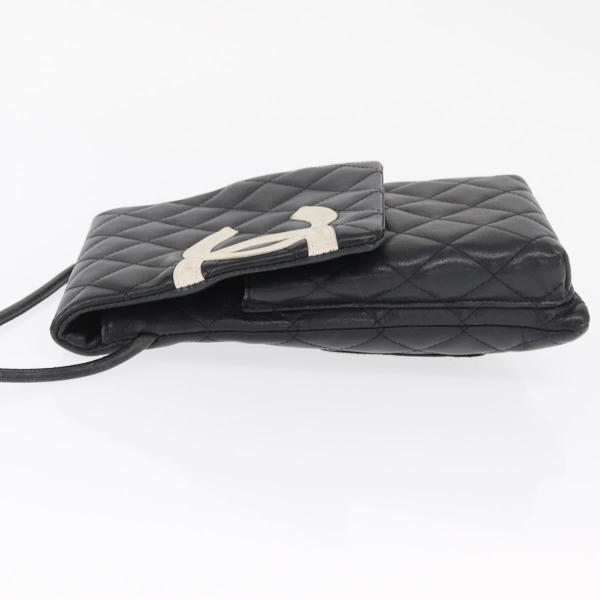 Chanel Cambon Flap Crossbody Bag Quilted Lambskin Silver Leather Shoulder Bag Bag (Authentic Pre-Loved)