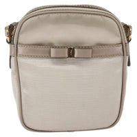 Salvatore Ferragamo Vala Shoulder Bag Nylon Beige Nylon Shoulder Bag Bag (Authentic Pre-Loved)