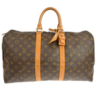 Louis Vuitton Louis Vuitton Keepall Bag Monogram Canvas Brown Canvas Travel Bag Bag (Pre-Loved)