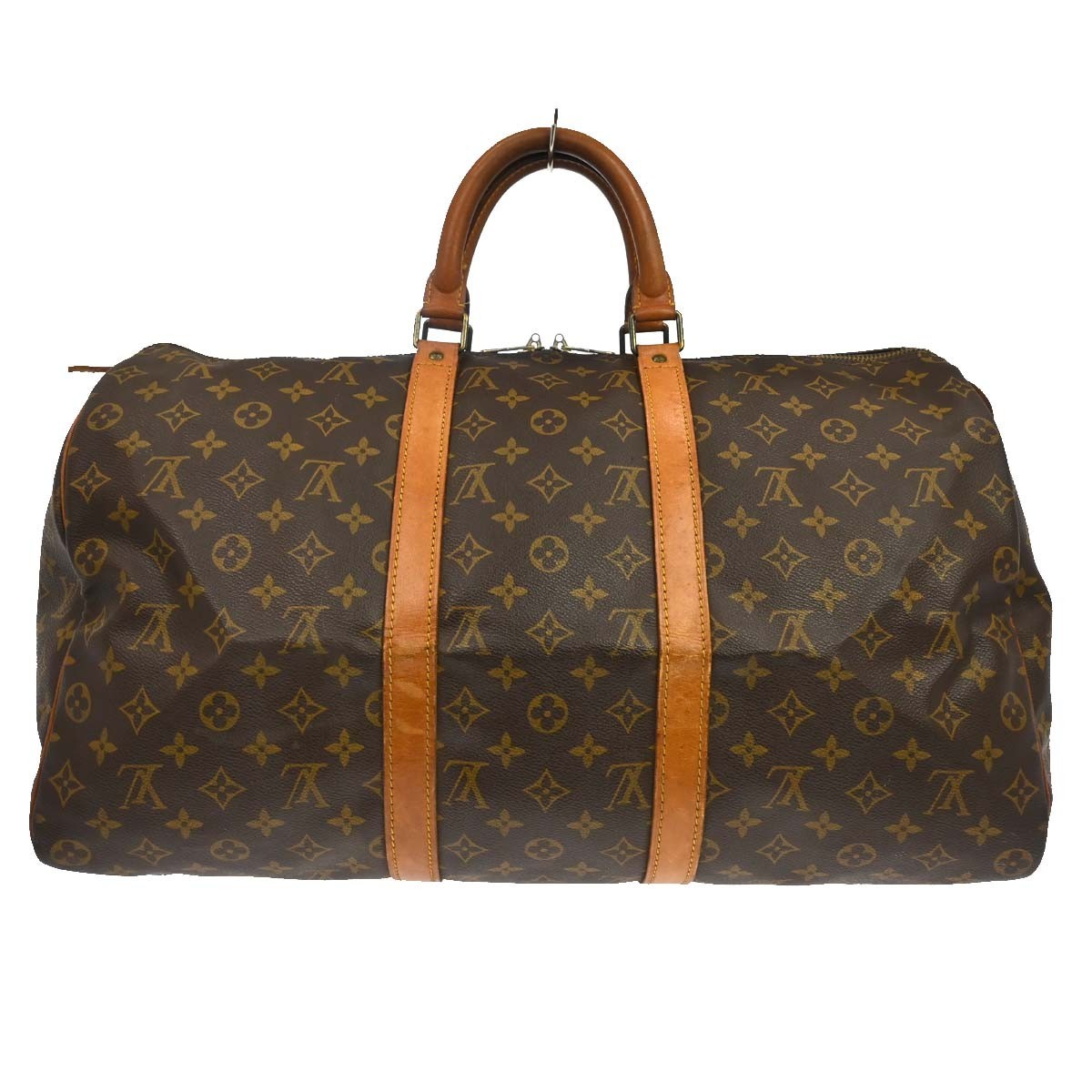Louis Vuitton Keepall Bag Monogram Canvas Brown Canvas Travel Bag Bag (Authentic Pre-Loved)