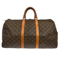 Louis Vuitton Keepall Bag Monogram Canvas Brown Canvas Travel Bag Bag (Authentic Pre-Loved)