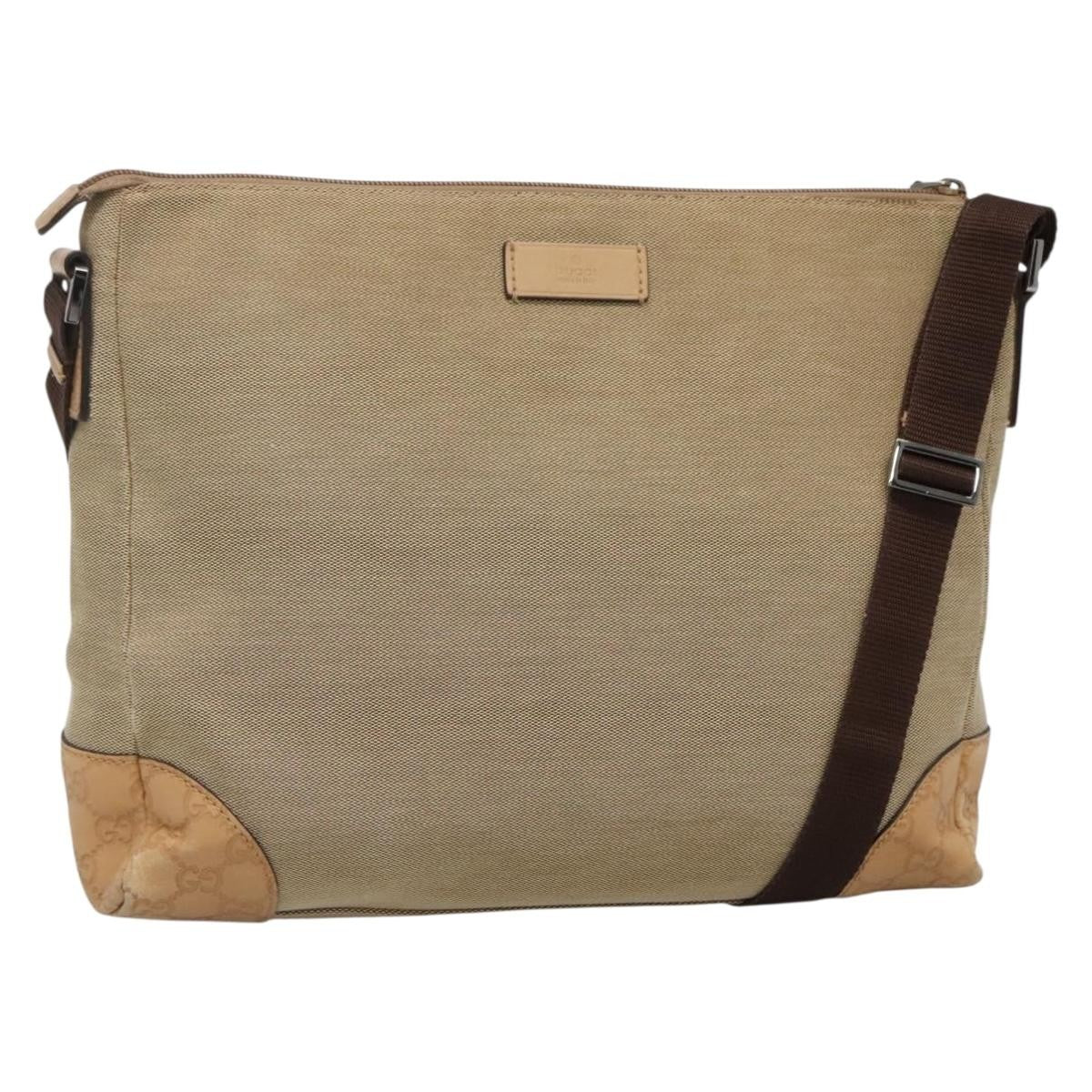 Gucci Original Messenger Gg Canvas Beige Canvas Shoulder Bag Bag (Authentic Pre-Loved)