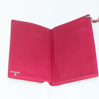 Chanel Chanel Vintage Cc Bifold Card Holder Patent Leather Red Patent_Leather Card Holders Accessory (Pre-Loved)