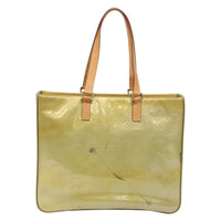 Louis Vuitton Columbus Handbag Monogram Vernis Beige Patent_Leather Tote Bag Bag (Authentic Pre-Loved)