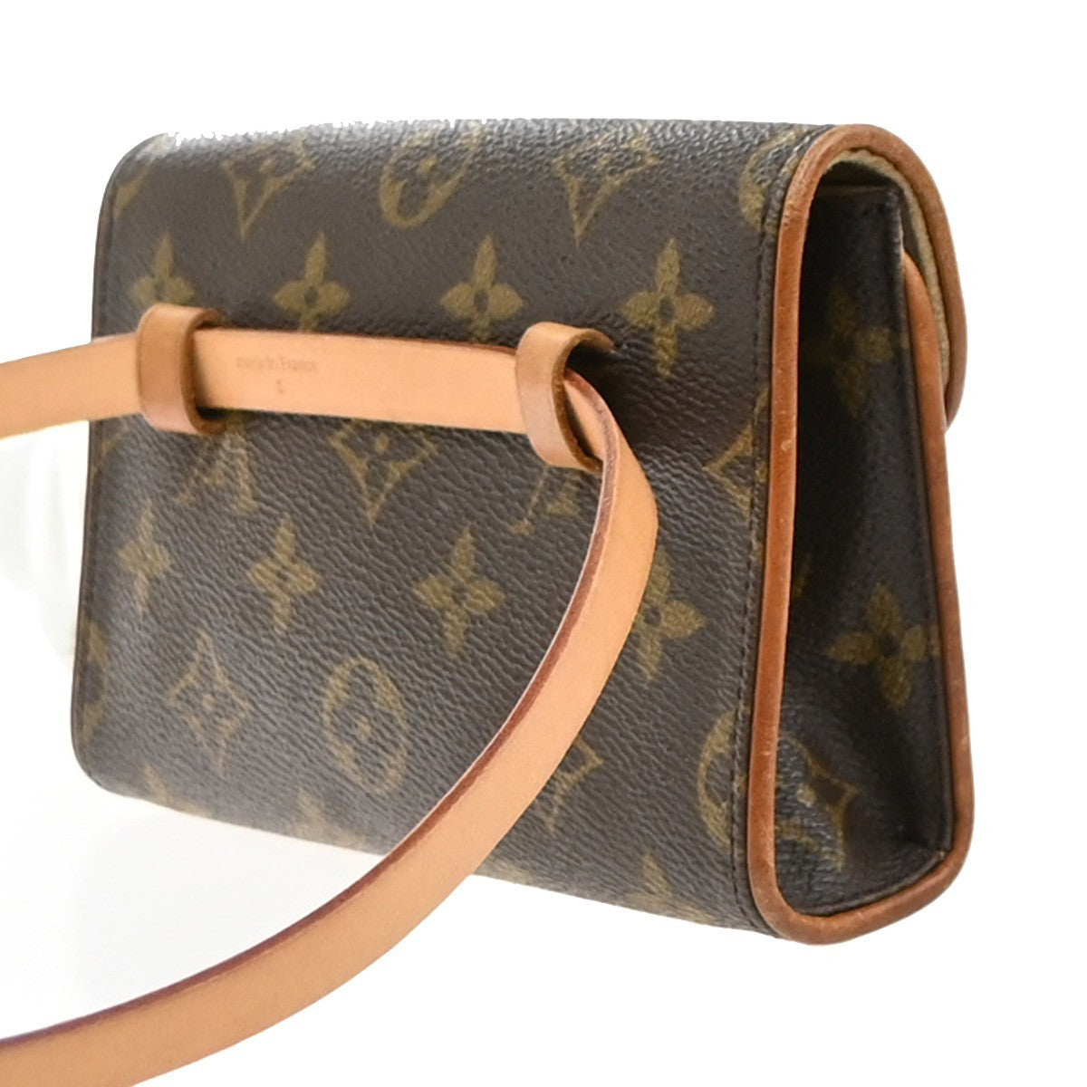 Louis Vuitton Florentine Waist Bag Monogram Canvas Brown Canvas Clutche & Pouche Bag (Authentic Pre-Loved)