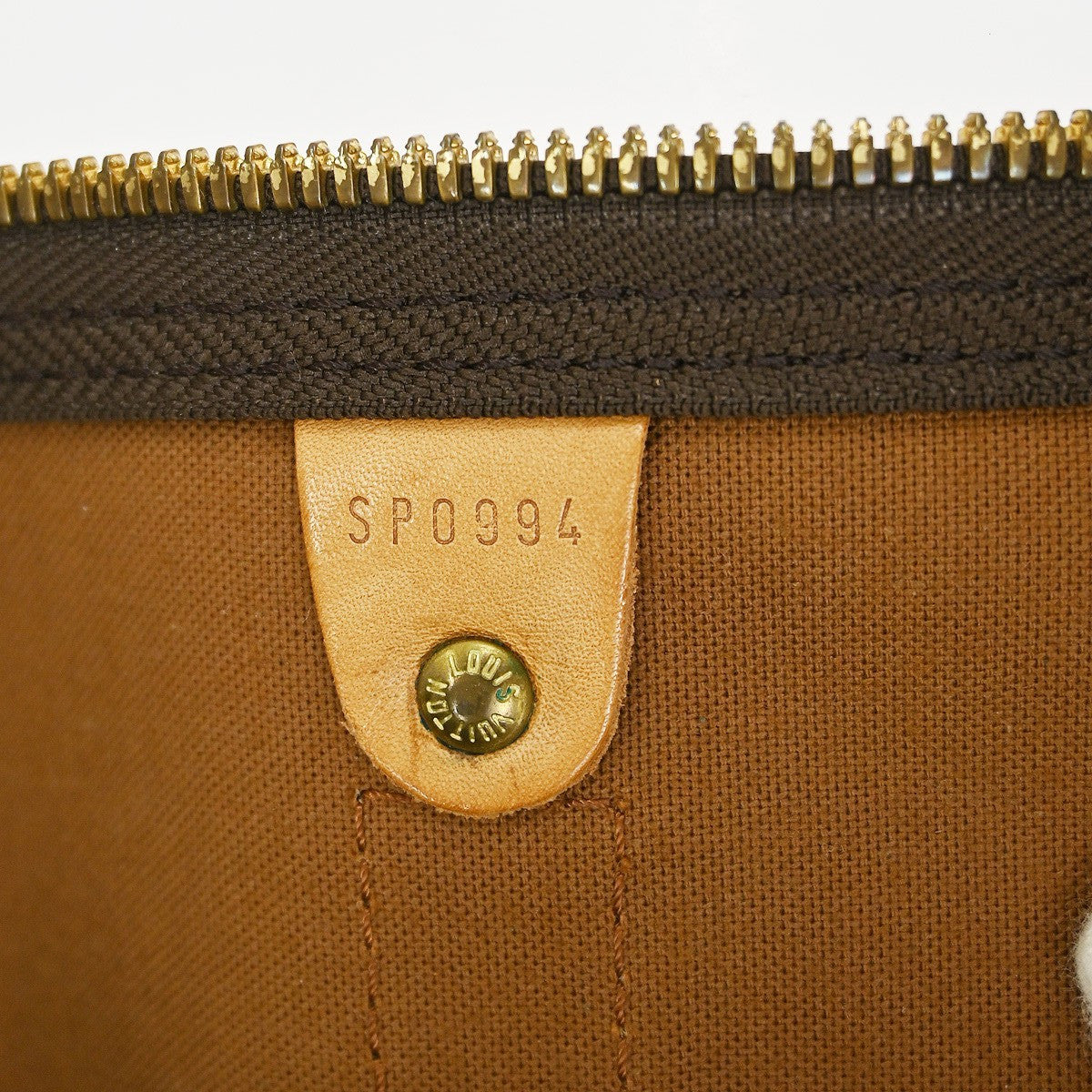Louis Vuitton Keepall Bag Monogram Canvas Brown Canvas Travel Bag Bag (Pre-Loved)