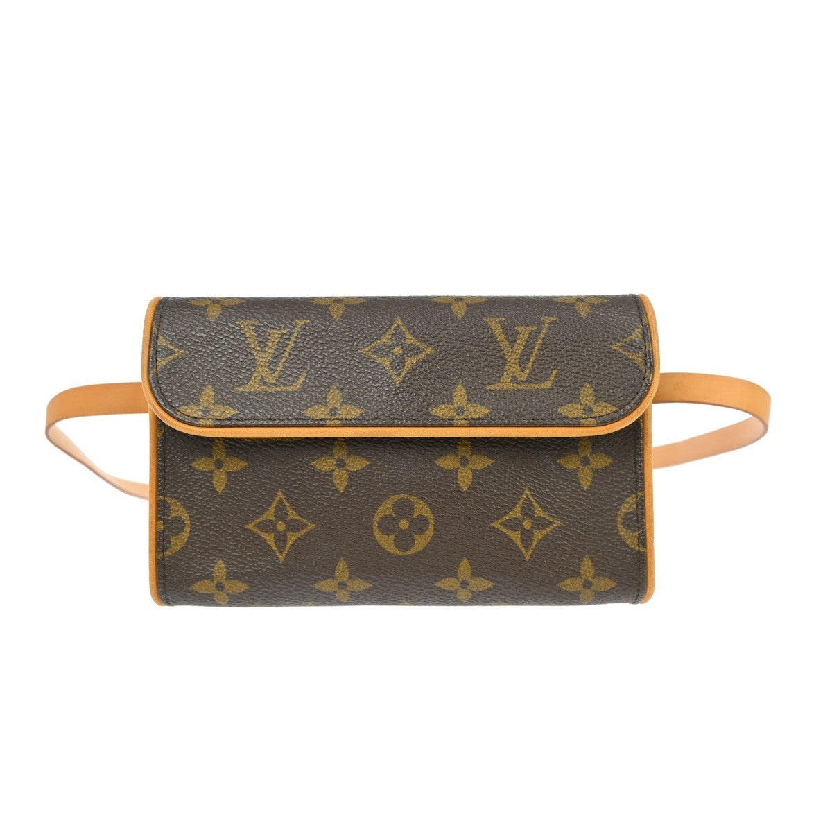 Louis Vuitton Florentine Waist Bag Monogram Canvas Brown Canvas Clutche & Pouche Bag (Authentic Pre-Loved)