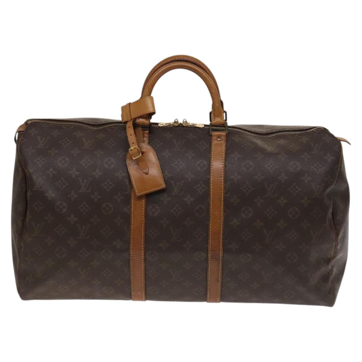 Louis Vuitton Louis Vuitton Keepall Bag Monogram Canvas Brown Canvas Travel Bag Bag (Pre-Loved)