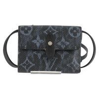 Louis Vuitton Cross Card Holder Limited Edition Monogram Pastel Noir Black Canvas Clutche & Pouche Bag (Pre-Loved)