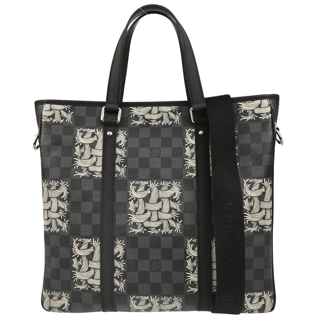 Louis Vuitton Tadao Handbag Limited Edition Nemeth Damier Graphite Gray Canvas Tote Bag Bag (Pre-Loved)