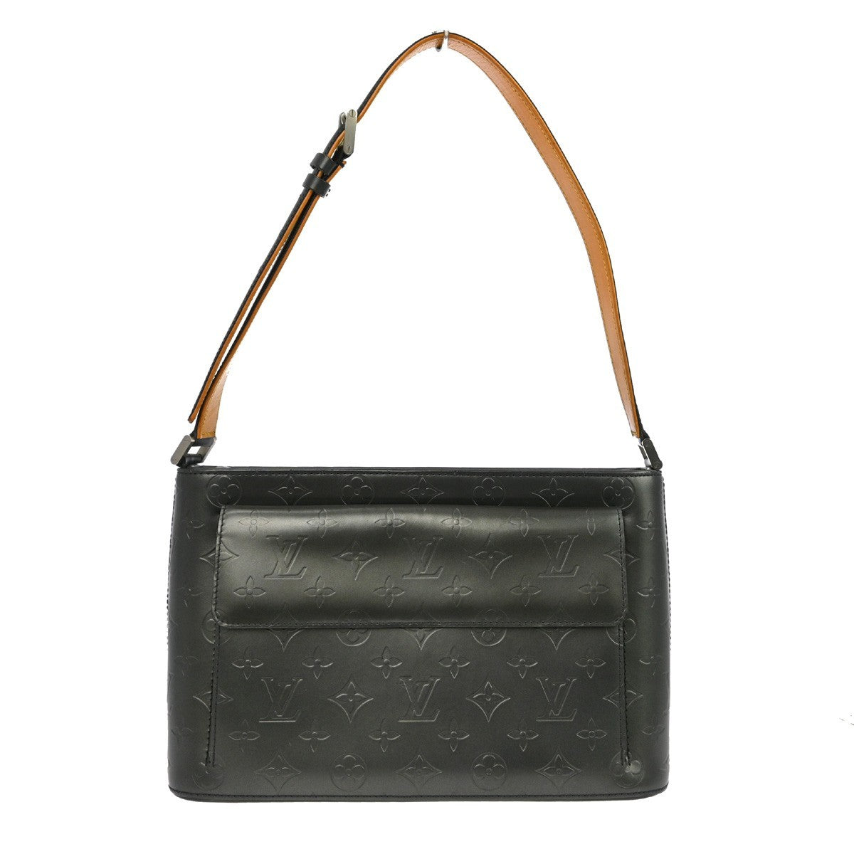 Louis Vuitton Mat Allston Handbag Monogram Vernis Black Leather Shoulder Bag Bag (Authentic Pre-Loved)