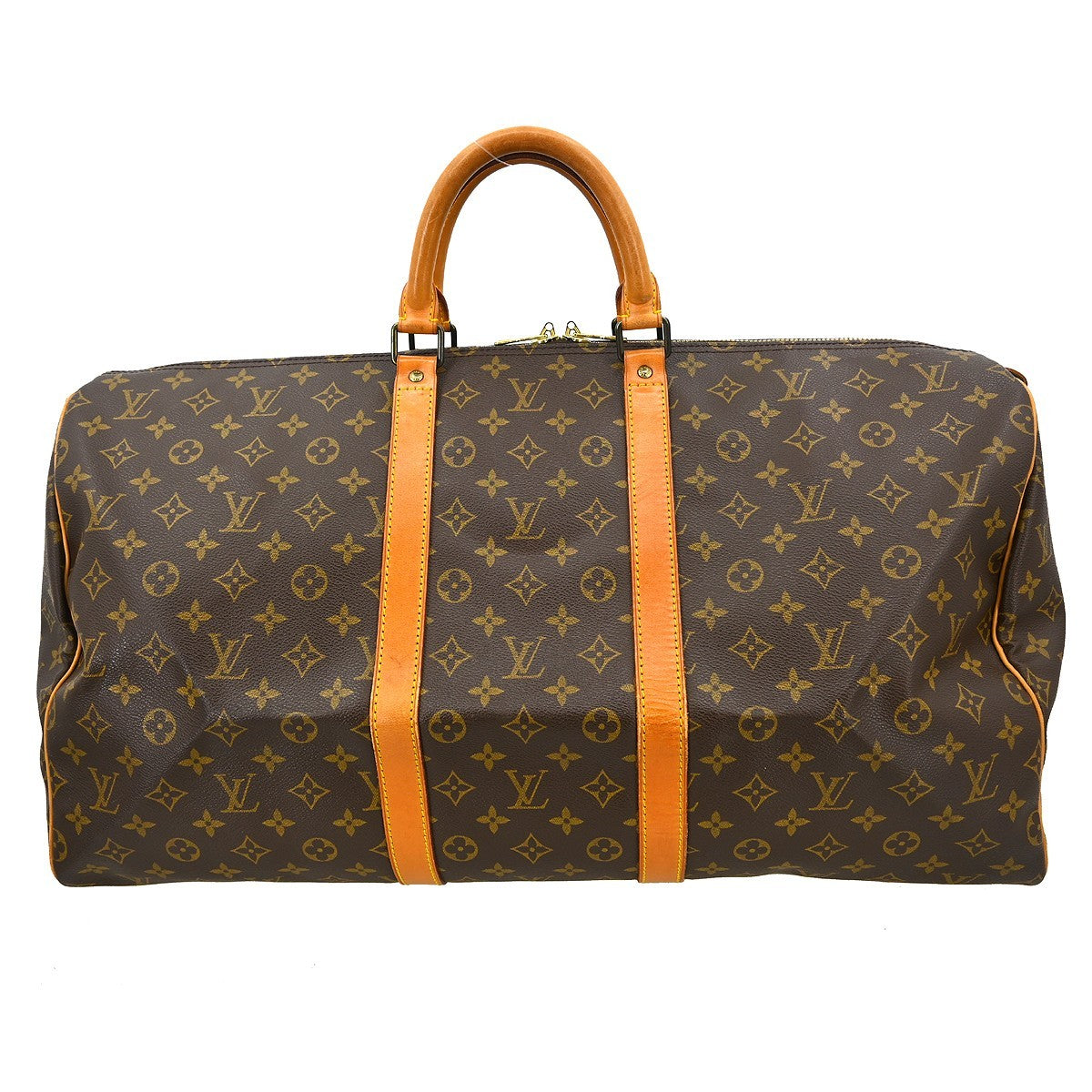 Louis Vuitton Louis Vuitton Keepall Bag Monogram Canvas Brown Canvas Travel Bag Bag (Authentic Pre-Loved)