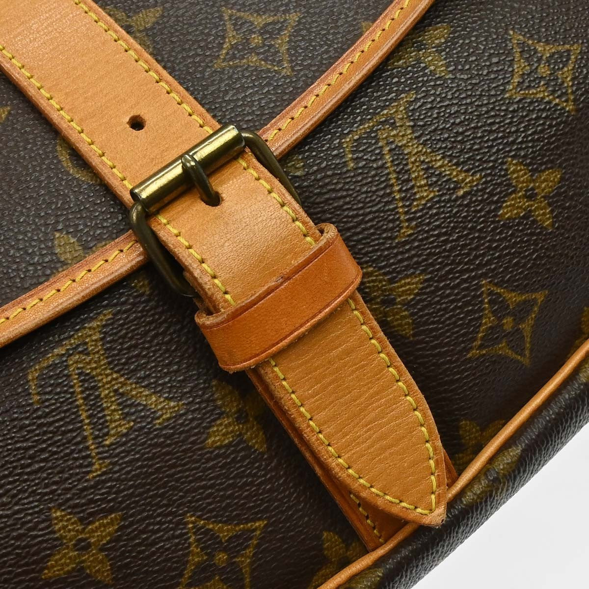 Louis Vuitton Louis Vuitton Saumur Messenger Bag Monogram Canvas Brown Canvas Handbag (Authentic Pre-Loved)