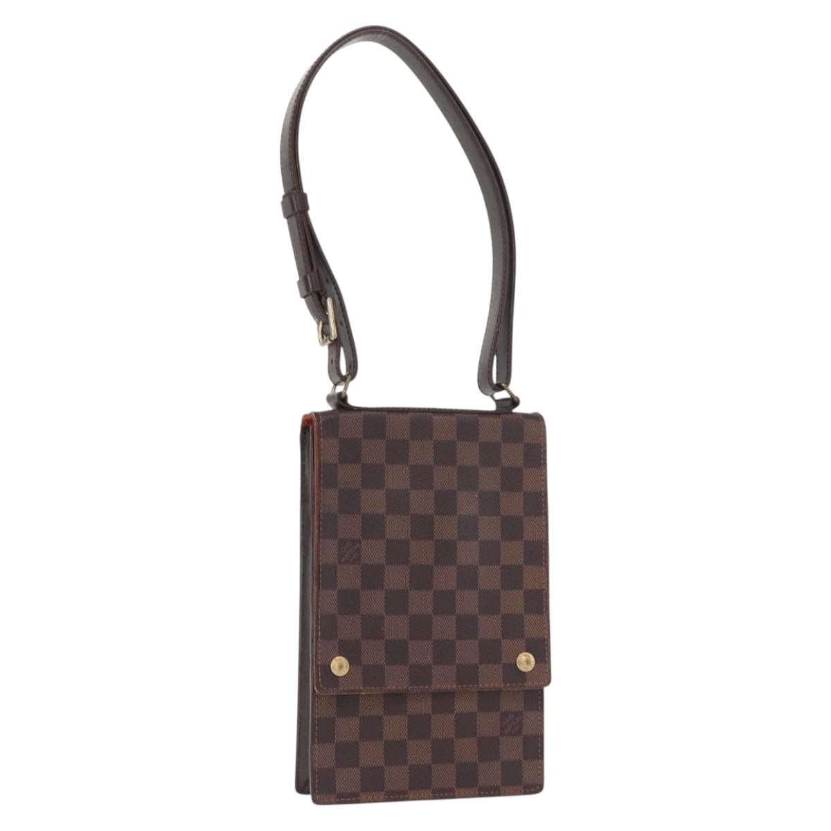 Louis Vuitton Portobello Messenger Damier Brown Canvas Shoulder Bag Bag (Pre-Loved)
