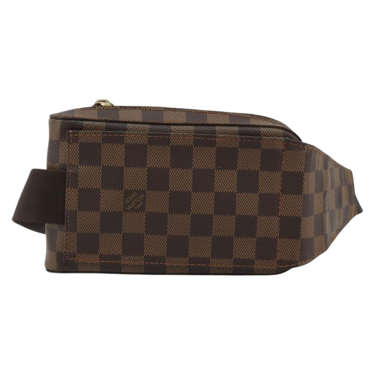 Louis Vuitton Geronimos Waist Bag Damier Brown Canvas Shoulder Bag Bag (Authentic Pre-Loved)