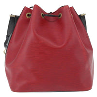 Louis Vuitton Petit Noe Handbag Epi Leather Red Leather Shoulder Bag Bag (Pre-Loved)