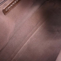 Chanel All Day Long Tote Chevron Leather Brown Leather Tote Bag Bag (Authentic Pre-Loved)