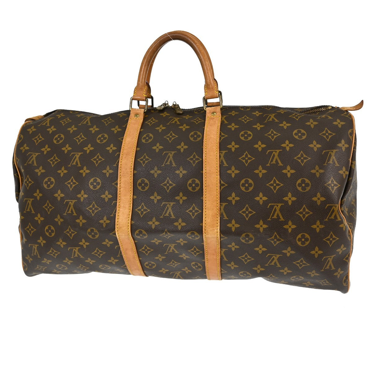 Louis Vuitton Louis Vuitton Keepall Bag Monogram Canvas Brown Canvas Travel Bag Bag (Pre-Loved)