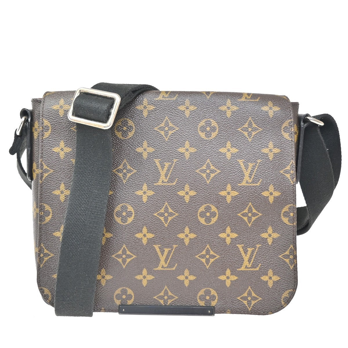 Louis Vuitton District Messenger Bag Macassar Monogram Canvas Brown Canvas Shoulder Bag Bag (Authentic Pre-Loved)