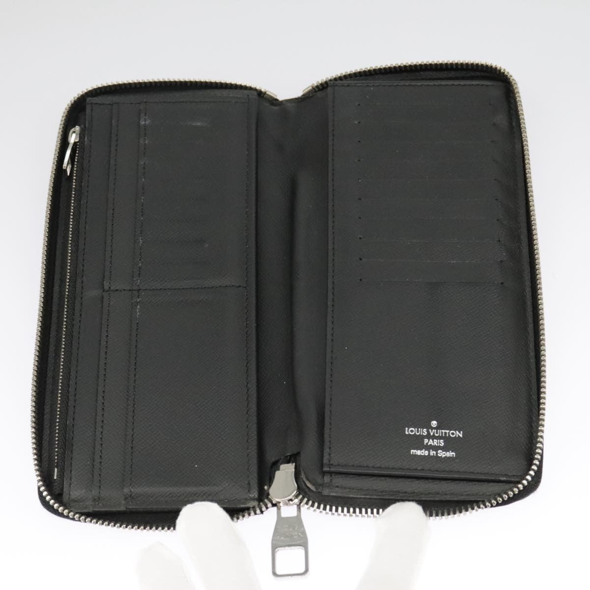 Louis Vuitton Zippy Wallet Vertical Damier Graphite Gray Canvas Wallets Accessory (Authentic Pre-Loved)
