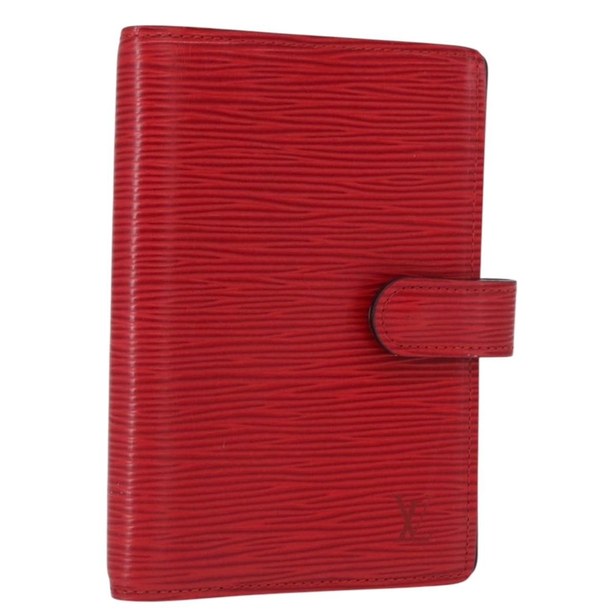 Louis Vuitton Agenda Cover Epi Leather Red Leather Wallets Accessory (Pre-Loved)