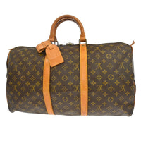 Louis Vuitton Louis Vuitton Keepall Bag Monogram Canvas Brown Canvas Travel Bag Bag (Pre-Loved)