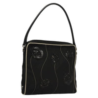 Prada Vintage Shoulder Bag Nylon And Leather Black Nylon Shoulder Bag Bag (Authentic Pre-Loved)