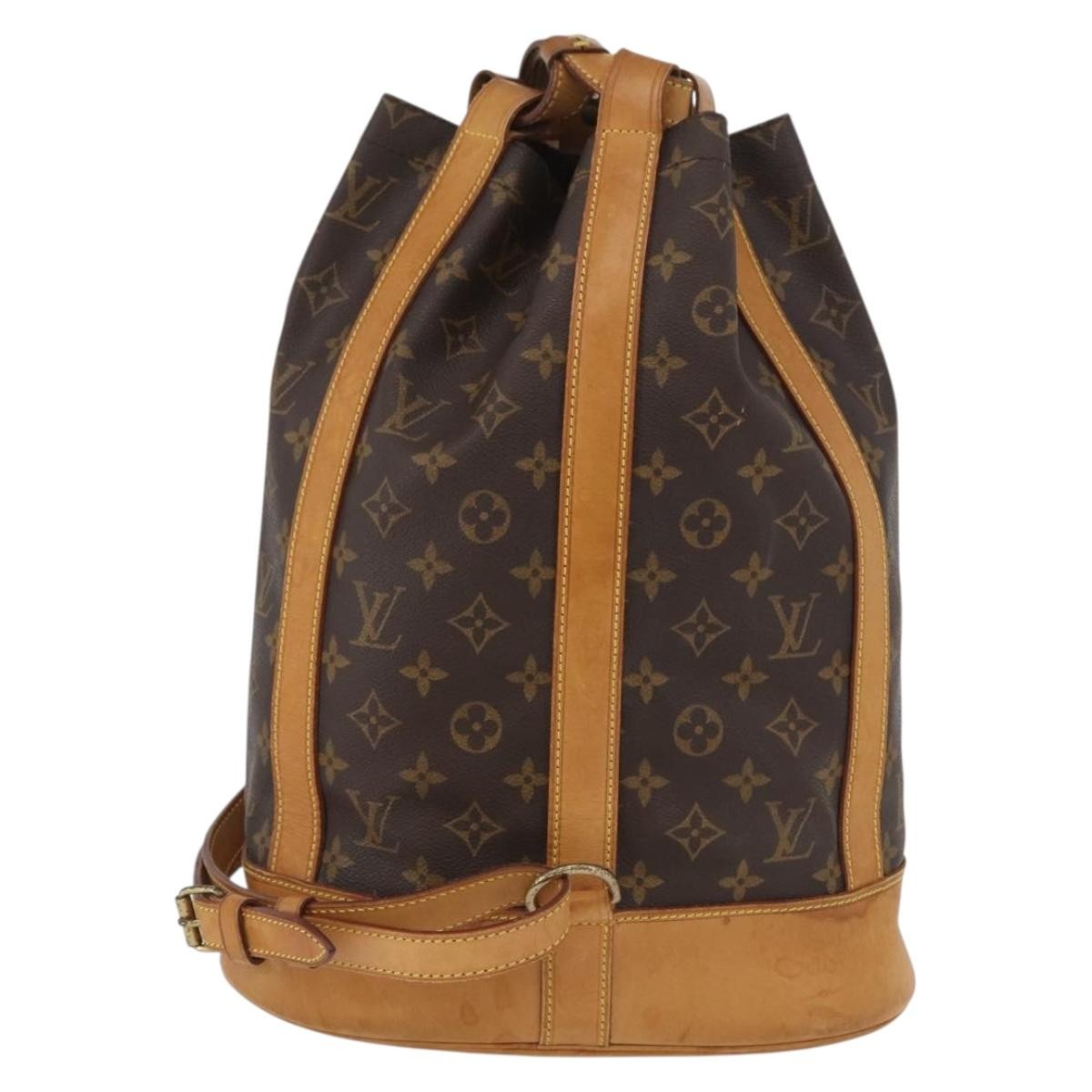 Louis Vuitton Randonnee Backpack Monogram Canvas Brown Canvas Shoulder Bag Bag (Pre-Loved)