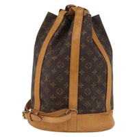 Louis Vuitton Randonnee Backpack Monogram Canvas Brown Canvas Shoulder Bag Bag (Pre-Loved)