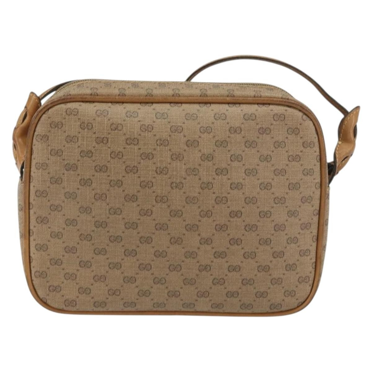 Gucci Micro Gg Supreme Shoulder Bag Gg Canvas Beige Pvc Shoulder Bag Bag (Authentic Pre-Loved)