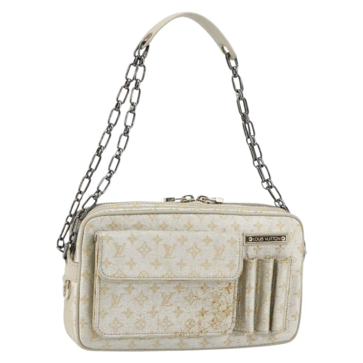 Louis Vuitton Mckenna Shoulder Bag Mini Lin Gold Canvas Bag (Pre-Loved)