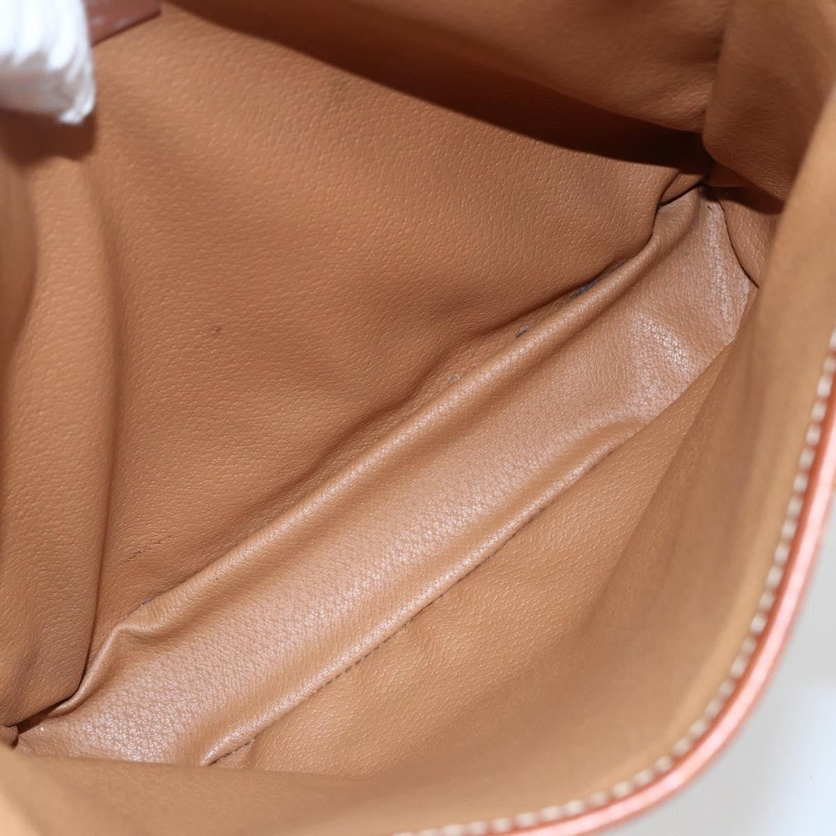 Celine Vintage Macadam Handbag Canvas And Leather Brown Canvas Handbag (Authentic Pre-Loved)