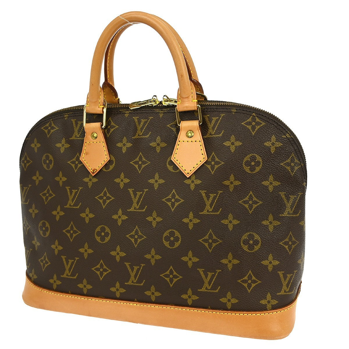 Louis Vuitton Louis Vuitton Alma Handbag Monogram Canvas Brown Canvas Handbag (Pre-Loved)