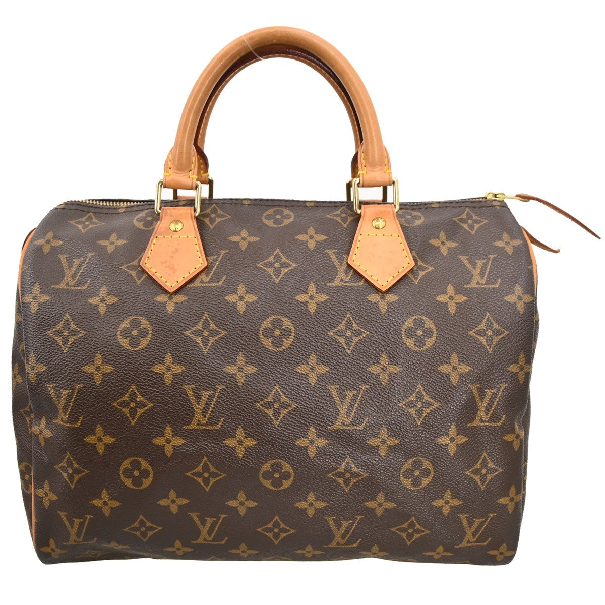 Louis Vuitton Speedy Handbag Monogram Canvas Brown Canvas Handbag (Pre-Loved)