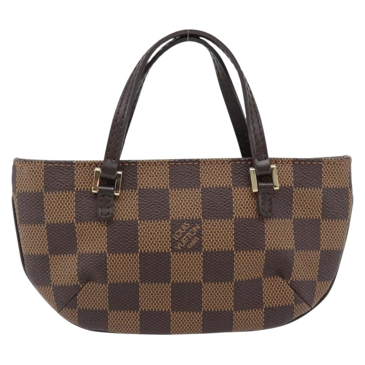 Louis Vuitton Manosque Pochette Damier Brown Canvas Clutche & Pouche Bag (Pre-Loved)