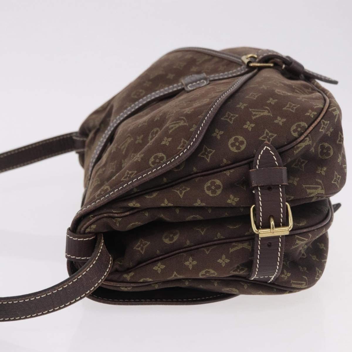 Louis Vuitton Louis Vuitton Saumur Handbag Mini Lin Brown Canvas Shoulder Bag Bag (Authentic Pre-Loved)