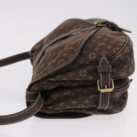 Louis Vuitton Louis Vuitton Saumur Handbag Mini Lin Brown Canvas Shoulder Bag Bag (Authentic Pre-Loved)