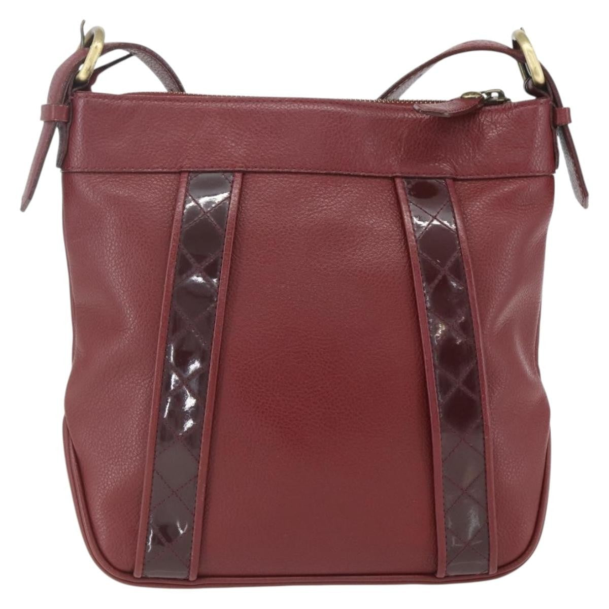 Burberry Vintage Shoulder Bag Leather Red Leather Shoulder Bag Bag (Authentic Pre-Loved)