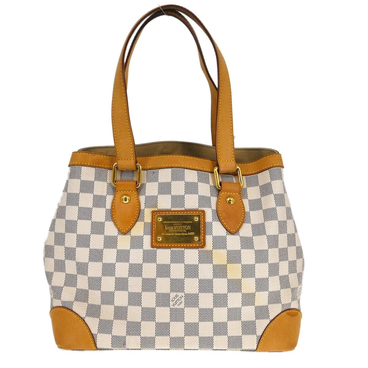 Louis Vuitton Louis Vuitton Hampstead Handbag Damier White Canvas Tote Bag Bag (Authentic Pre-Loved)