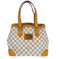 Louis Vuitton Louis Vuitton Hampstead Handbag Damier White Canvas Tote Bag Bag (Authentic Pre-Loved)