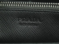 Prada Saffiano Wallet Leather Black Leather Wallets Accessory (Authentic Pre-Loved)
