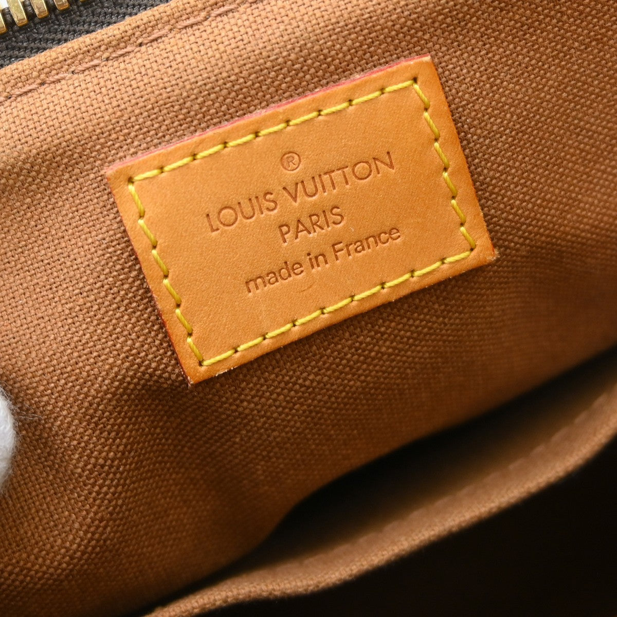 Louis Vuitton Palermo Handbag Monogram Canvas Brown Canvas Tote Bag Bag (Pre-Loved)