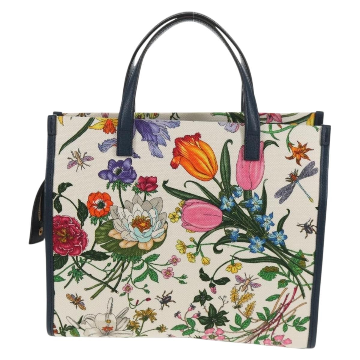 Gucci Flora Canvas Multicolour Canvas Tote Bag Bag (Authentic Pre-Loved)